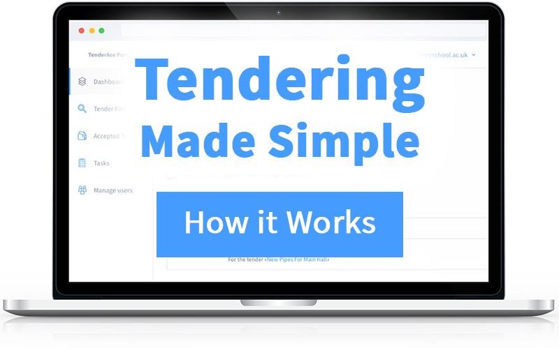 find out more about tender rocket (text on a laptop)